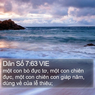 Dân Số 7:63 VIE Bible Verse Image