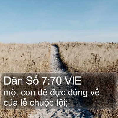 Dân Số 7:70 VIE Bible Verse Image