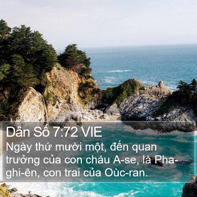 Dân Số 7:72 VIE Bible Verse Image