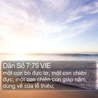 Dân Số 7:75 VIE Bible Verse Image