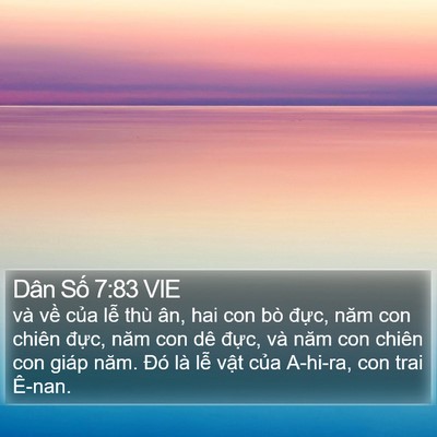 Dân Số 7:83 VIE Bible Verse Image