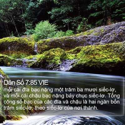 Dân Số 7:85 VIE Bible Verse Image