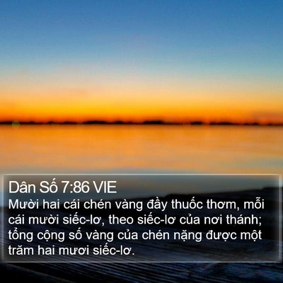 Dân Số 7:86 VIE Bible Verse Image