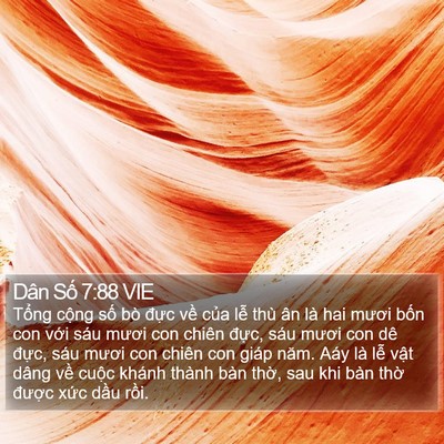Dân Số 7:88 VIE Bible Verse Image