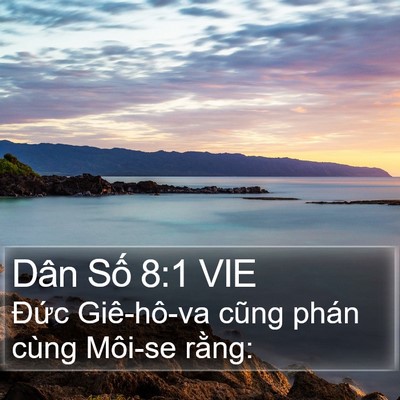 Dân Số 8:1 VIE Bible Verse Image