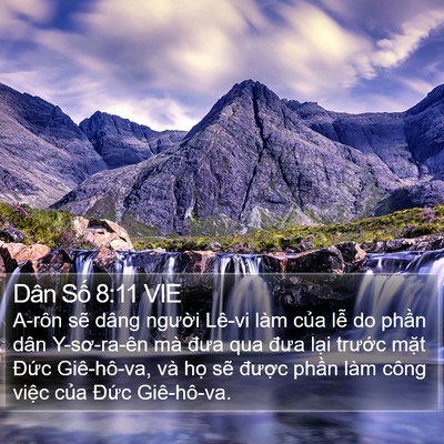 Dân Số 8:11 VIE Bible Verse Image