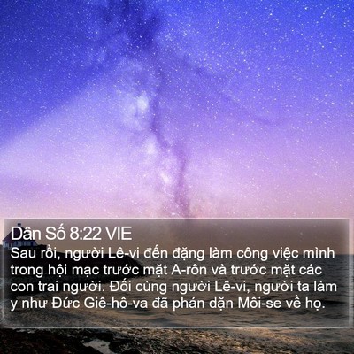 Dân Số 8:22 VIE Bible Verse Image