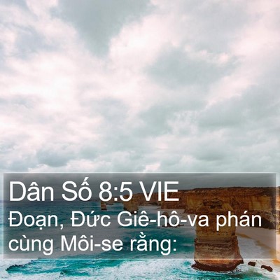 Dân Số 8:5 VIE Bible Verse Image