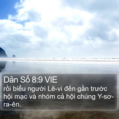 Dân Số 8:9 VIE Bible Verse Image