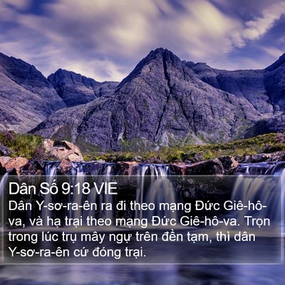 Dân Số 9:18 VIE Bible Verse Image