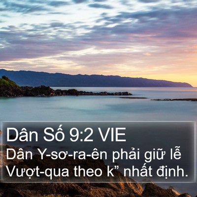 Dân Số 9:2 VIE Bible Verse Image