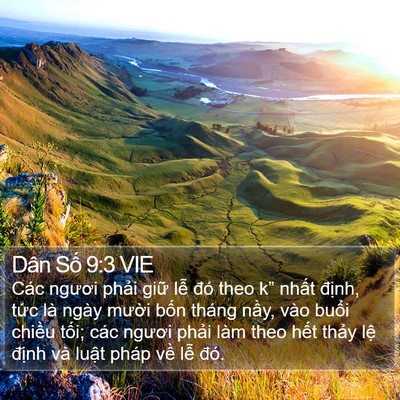 Dân Số 9:3 VIE Bible Verse Image