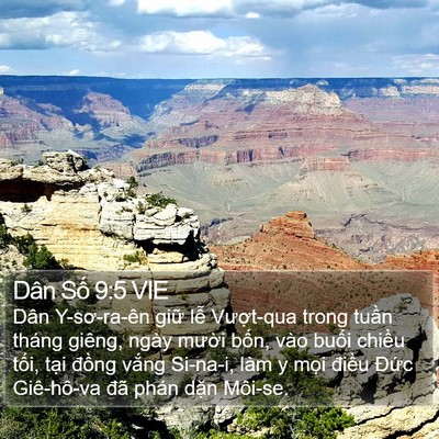 Dân Số 9:5 VIE Bible Verse Image