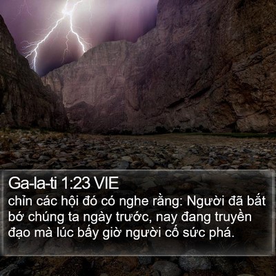 Ga-la-ti 1:23 VIE Bible Verse Image