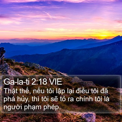 Ga-la-ti 2:18 VIE Bible Verse Image
