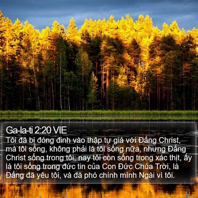 Ga-la-ti 2:20 VIE Bible Verse Image
