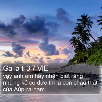 Ga-la-ti 3:7 VIE Bible Verse Image