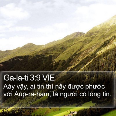 Ga-la-ti 3:9 VIE Bible Verse Image