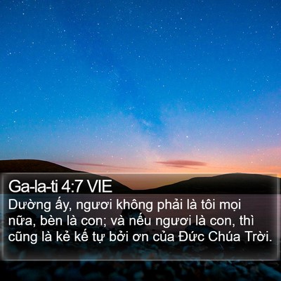 Ga-la-ti 4:7 VIE Bible Verse Image
