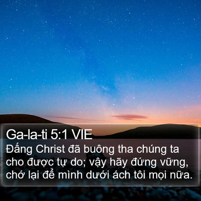 Ga-la-ti 5:1 VIE Bible Verse Image