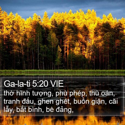 Ga-la-ti 5:20 VIE Bible Verse Image