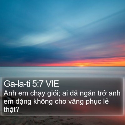 Ga-la-ti 5:7 VIE Bible Verse Image
