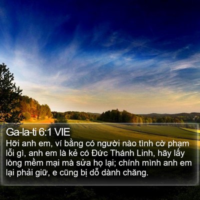 Ga-la-ti 6:1 VIE Bible Verse Image