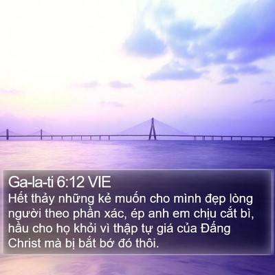 Ga-la-ti 6:12 VIE Bible Verse Image