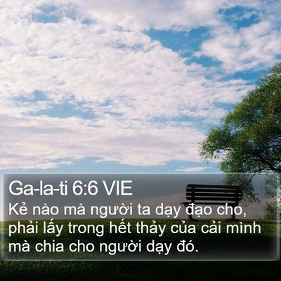 Ga-la-ti 6:6 VIE Bible Verse Image