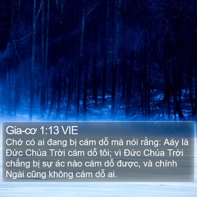 Gia-cơ 1:13 VIE Bible Verse Image