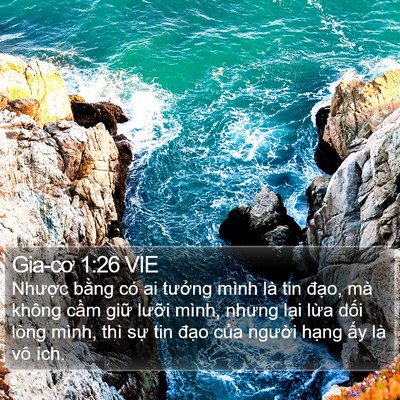Gia-cơ 1:26 VIE Bible Verse Image
