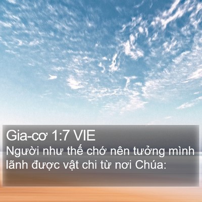 Gia-cơ 1:7 VIE Bible Verse Image
