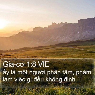 Gia-cơ 1:8 VIE Bible Verse Image