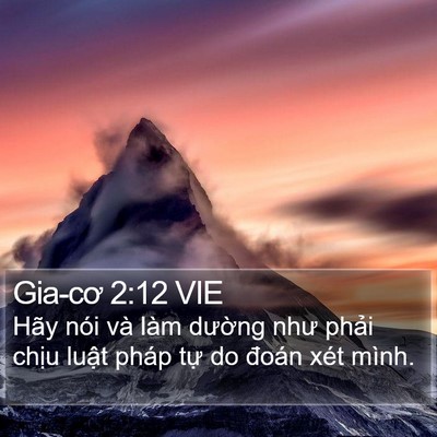 Gia-cơ 2:12 VIE Bible Verse Image