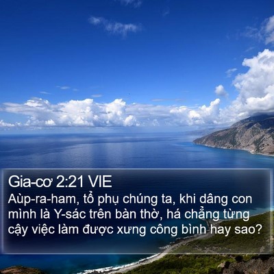 Gia-cơ 2:21 VIE Bible Verse Image
