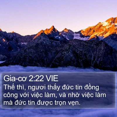 Gia-cơ 2:22 VIE Bible Verse Image