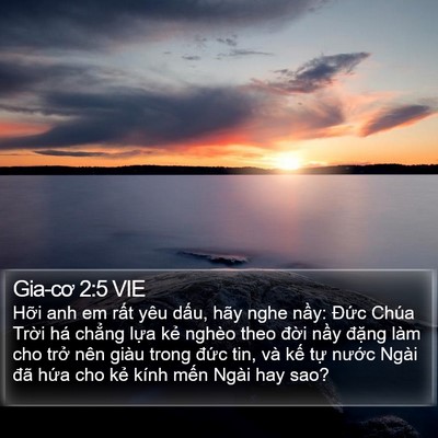 Gia-cơ 2:5 VIE Bible Verse Image