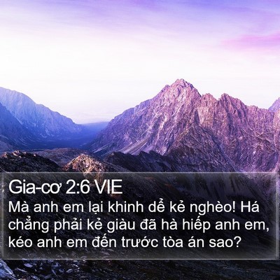 Gia-cơ 2:6 VIE Bible Verse Image