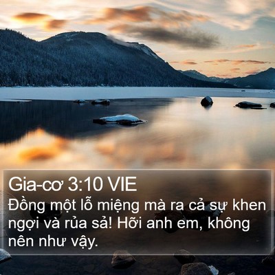 Gia-cơ 3:10 VIE Bible Verse Image