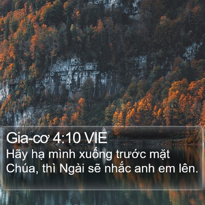 Gia-cơ 4:10 VIE Bible Verse Image