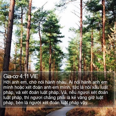 Gia-cơ 4:11 VIE Bible Verse Image