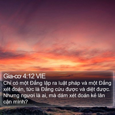 Gia-cơ 4:12 VIE Bible Verse Image