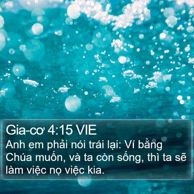 Gia-cơ 4:15 VIE Bible Verse Image