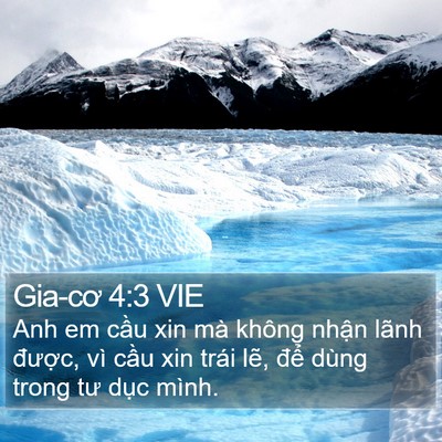 Gia-cơ 4:3 VIE Bible Verse Image