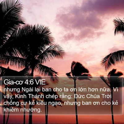 Gia-cơ 4:6 VIE Bible Verse Image