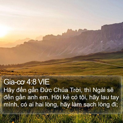 Gia-cơ 4:8 VIE Bible Verse Image