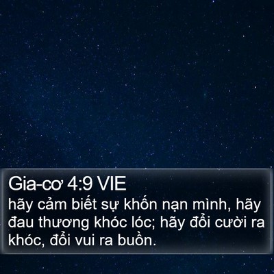 Gia-cơ 4:9 VIE Bible Verse Image