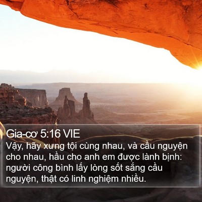 Gia-cơ 5:16 VIE Bible Verse Image