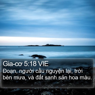 Gia-cơ 5:18 VIE Bible Verse Image
