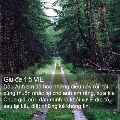 Giu-đe 1:5 VIE Bible Verse Image